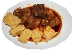 Polo alla cacciatora con polenta